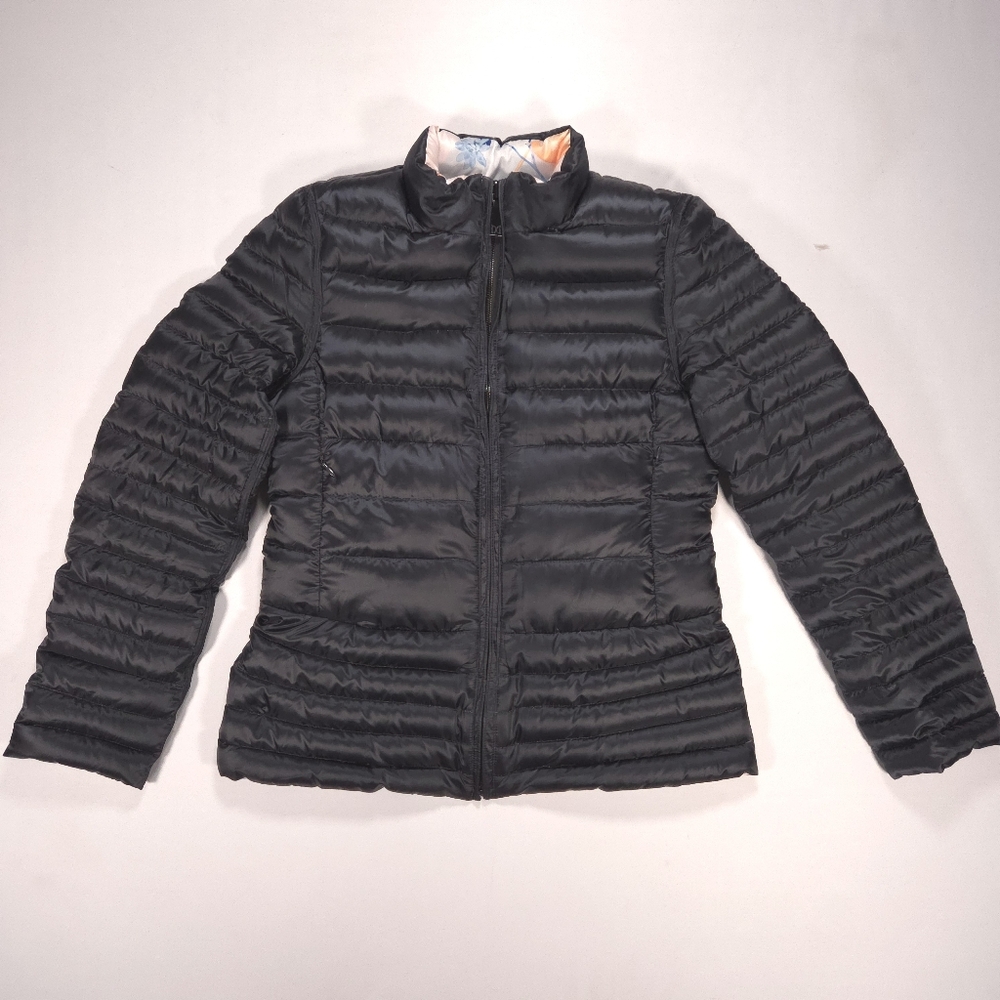 Dawn Levy Sophie Reversible Short Puffer Down Jacket Fitted Womens Medium GUC!
